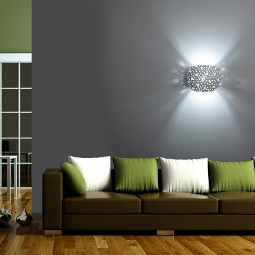 Moderne umweltfreundliche ovale Gipswandlampe des Schlafzimmerflurwohnzimmers