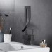 360° drehbarer Badezimmer-Wasserhahn, personalisierter Waschbecken-Wasserhahn, Einhebelmischer, Warm- und Kaltwasserhahn aus Messing