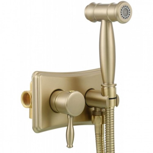 Gebürstetes Gold Heiß- und Kalt-Bidet-Sprühkopf, Handwindel-Sprühgerät, Shattaf-Bidet-Aufsatz für die Toilette