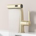 Badezimmer-Wasserhahn mit herausziehbarer Brause, Wasserfall-Badezimmer-Wasserhahn, moderner Badezimmer-Waschbecken-Wasserhahn aus Messing, Einhebel-Einloch-Badezimmer-Wasserhahn, Badezimmer-Mischbatterie,Gebürstetes Gold Badezimmer-Wasserhahn mit herausziehbarer Brause, Wasserfall-Badezimmer-Wasserhahn, moderner Badezimmer-Waschbecken-Wasserhahn aus Messing, Einhebel-Einloch-Badezimmer-Wasserhahn, Badezimmer-Mischbatterie,Gebürstetes Gold