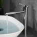 Badarmaturen für Aufsatzbecken, Armaturen aus Messing, erhöhte Armaturen, 360° schwenkbare Waschbeckenarmaturen, Warm- und Kaltwasserarmaturen, Chrom Badarmaturen für Aufsatzbecken, Armaturen aus Messing, erhöhte Armaturen, 360° schwenkbare Waschbeckenarmaturen, Warm- und Kaltwasserarmaturen, Chrom
