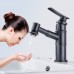 Schwarzer Badezimmer-Wasserhahn, ausziehbarer Waschbecken-Wasserhahn, Einloch-Badezimmer-Wasserhahn, Warm- und Kalt-Mischer-Wasserhahn, Wasserhahn im antiken Stil Schwarzer Badezimmer-Wasserhahn, ausziehbarer Waschbecken-Wasserhahn, Einloch-Badezimmer-Wasserhahn, Warm- und Kalt-Mischer-Wasserhahn, Wasserhahn im antiken Stil