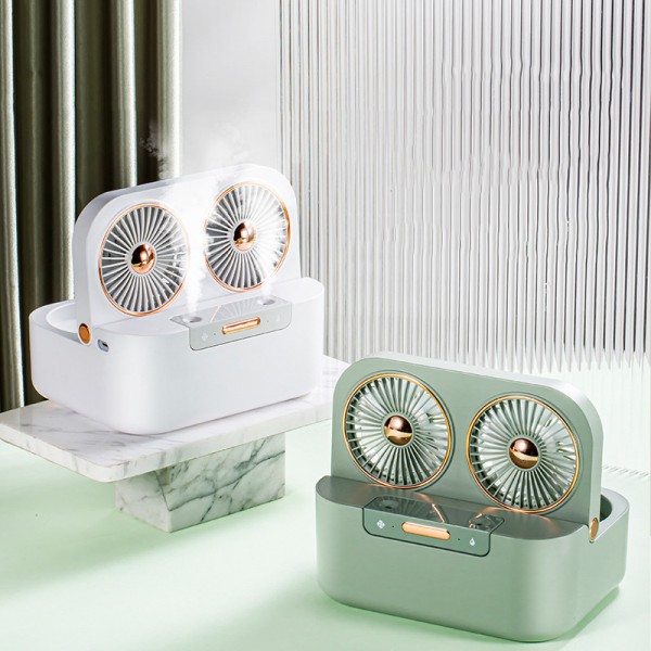 Sprühventilator, Desktop-Klimaanlagenventilator, wiederaufladbarer Wasserkühlventilator für den Haushalt, Befeuchtungskühler