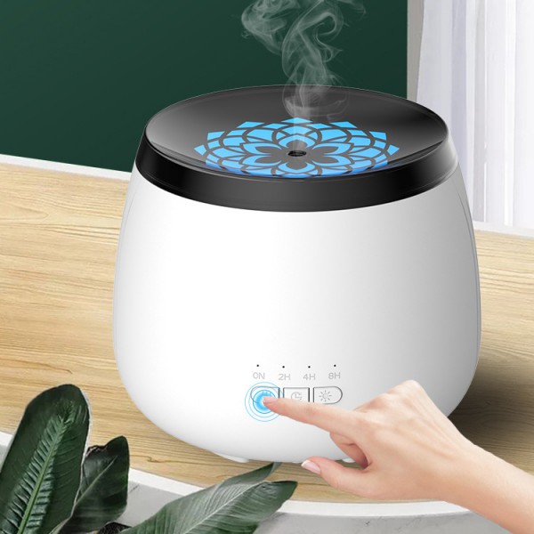 Multifunktionaler Luftbefeuchter, Aromatherapie-Diffusor für ätherische Öle, Aroma-Diffusor, mit Timer, kühler Nebel-Luftbefeuchter, 7 wechselnde Farben