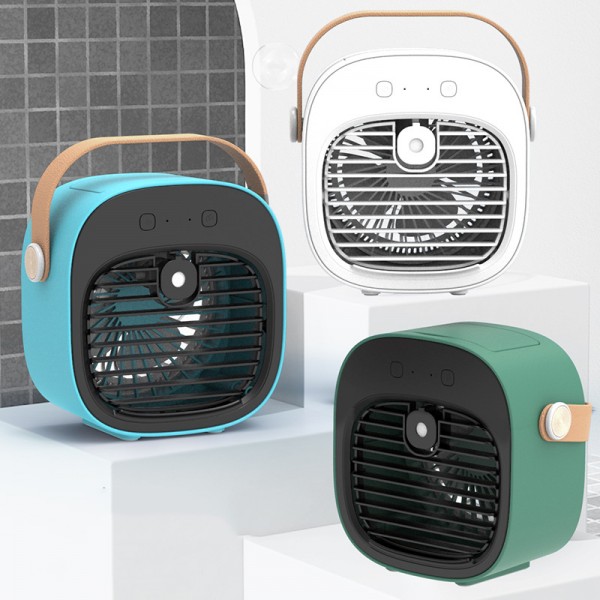 Tragbare Klimaanlage, wiederaufladbarer persönlicher Luftkühler mit 3 Geschwindigkeiten, Dauer 4–8 Stunden, leiser Mini-Klimaanlagenventilator, Schreibtischlüfter für Zuhause, Schlafzimmer, Reisen und Büro Tragbare Klimaanlage, wiederaufladbarer persönlicher Luftkühler mit 3 Geschwindigkeiten, Dauer 4–8 Stunden, leiser Mini-Klimaanlagenventilator, Schreibtischlüfter für Zuhause, Schlafzimmer, Reisen und Büro