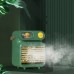 Tragbarer Klimaanlagenventilator, persönlicher Luftkühler, 3-in-1-Mini-Klimaanlage, 3 Windgeschwindigkeiten, Desktop-Klimaanlage mit Griff, mit Nachtlicht