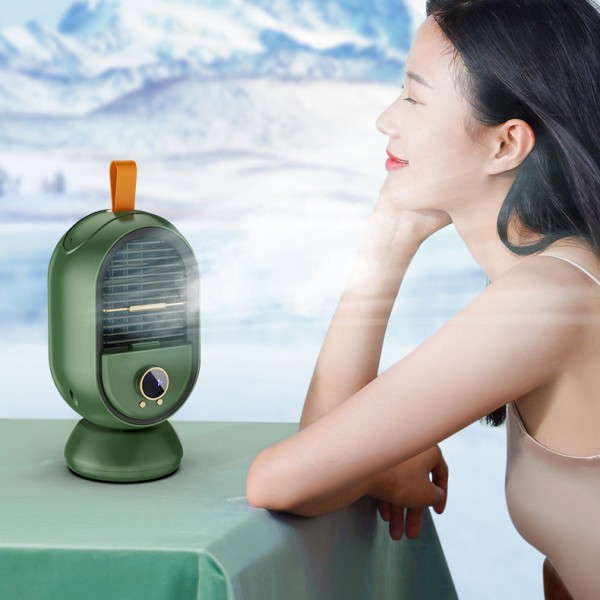 Tragbarer Mini-Luftkühler, wiederaufladbarer Mini-Lüfter, Desktop-Befeuchtungs-Wasserkühlungslüfter Tragbarer Mini-Luftkühler, wiederaufladbarer Mini-Lüfter, Desktop-Befeuchtungs-Wasserkühlungslüfter