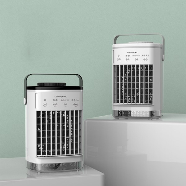 Mini-Lüfter, USB-Klimalüfter. Kleiner Wasserkühlungslüfter, Sprühlüfter, Desktop-Desktop-Luftkühler Mini-Lüfter, USB-Klimalüfter. Kleiner Wasserkühlungslüfter, Sprühlüfter, Desktop-Desktop-Luftkühler