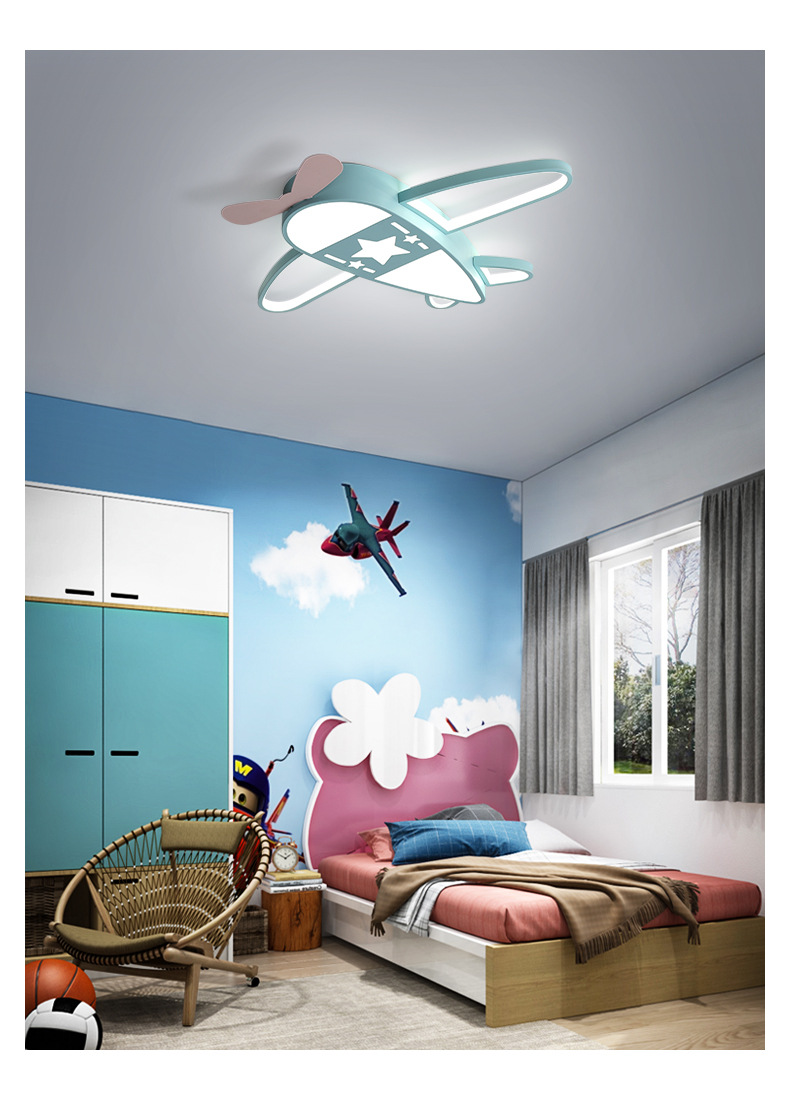 Kinderzimmer Deckenleuchte, LED Augenschutz Schlafzimmer Licht, Jungen